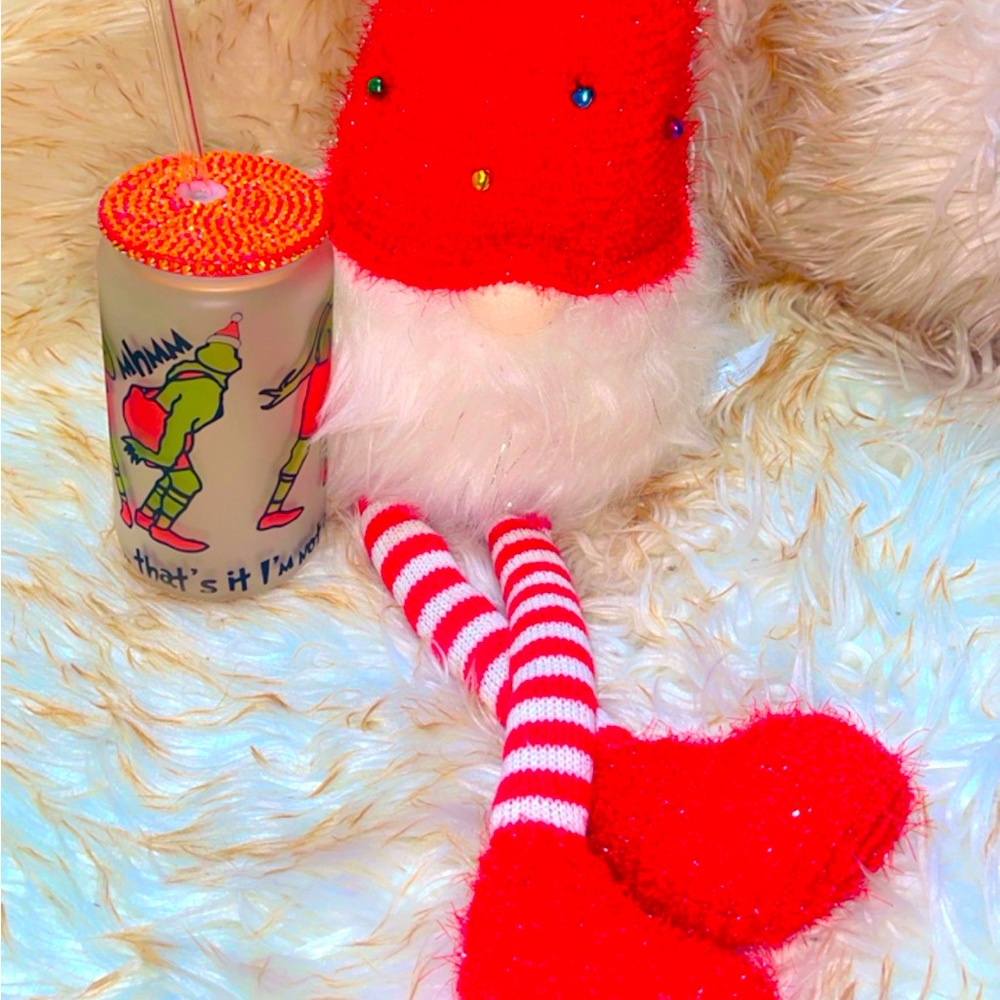 Ooh Aaah Mhmm Grinch Libbey Glass Tumbler